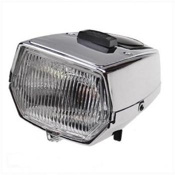 Zündapp Scheinwerfer eckig Chrom mit Schalter und Absteller Typ 442 & 447 442-16.719